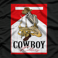 Smoking Cowboy Skull - Vintage Western Vibes T-Shirt