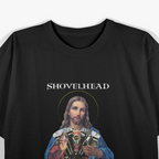 Retro Jesus Shovelhead Forgive All Haters Biker Gear T-Shirt