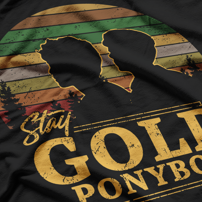 Stay Gold Retro Design Inspirational Humor T-Shirt