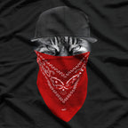 Hip Hop Gangster Cat Cool Streetwear T-Shirt