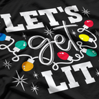 Let’s Get Lit - Funny Christmas Drinking T-Shirt