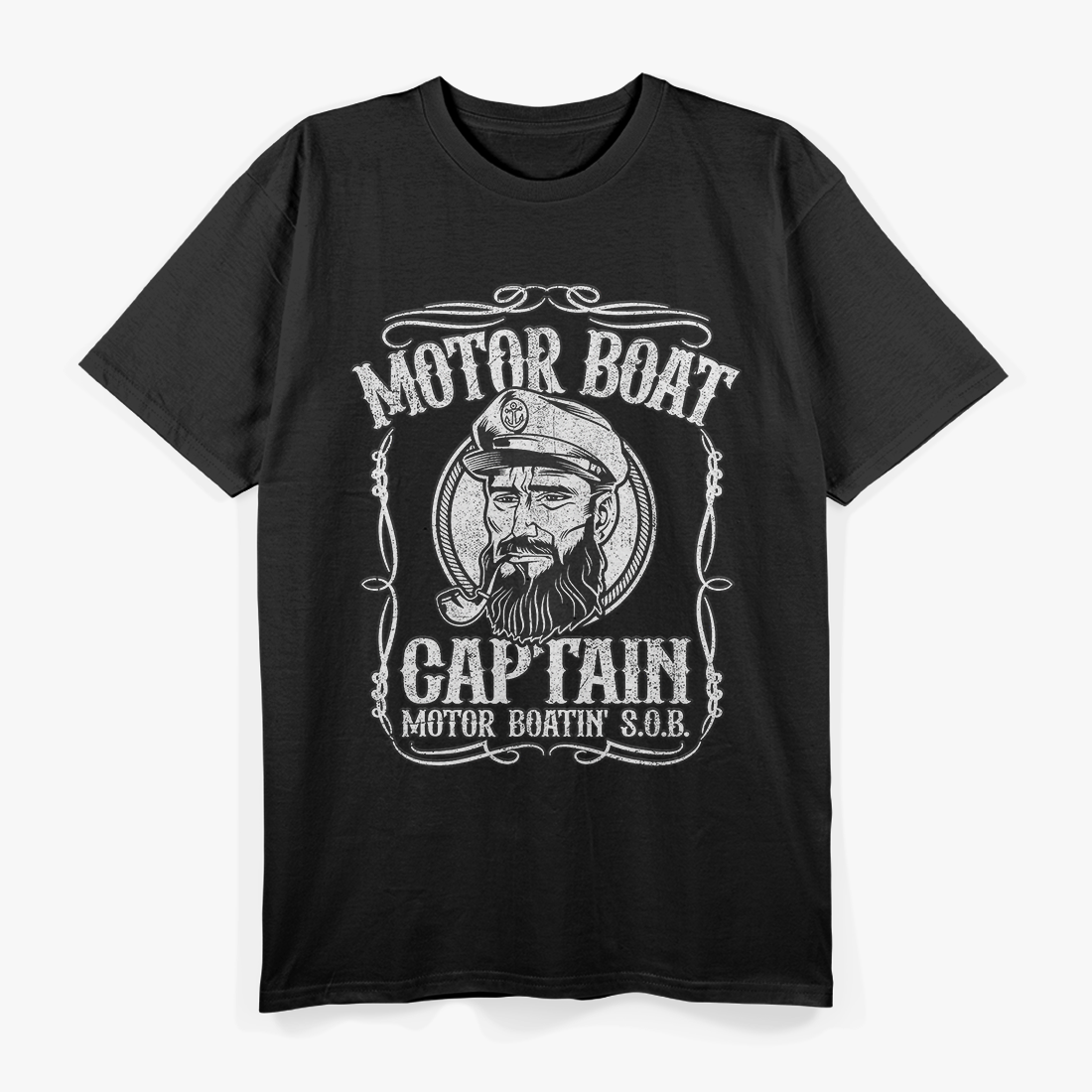 Motor Boat Captain Lake Adventure Boating Enthusiast T-Shirt