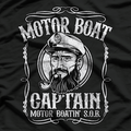 Motor Boat Captain Lake Adventure Boating Enthusiast T-Shirt
