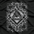 Freemason All seeing Eye The Masonic Square Compasses T-Shirt