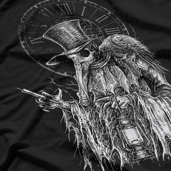 Plague Doctor - Death Virus with Raven T-Shirt