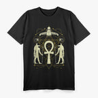 Egyptian Sacred Geometry Ankh and Horus Symbolism T-Shirt