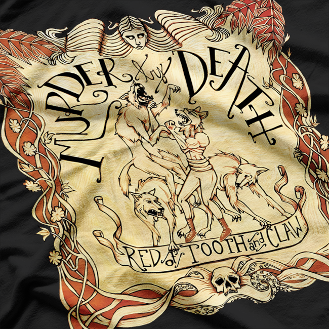 Red of Tooth and Claw - Murder By Death Inspired T-Shirt