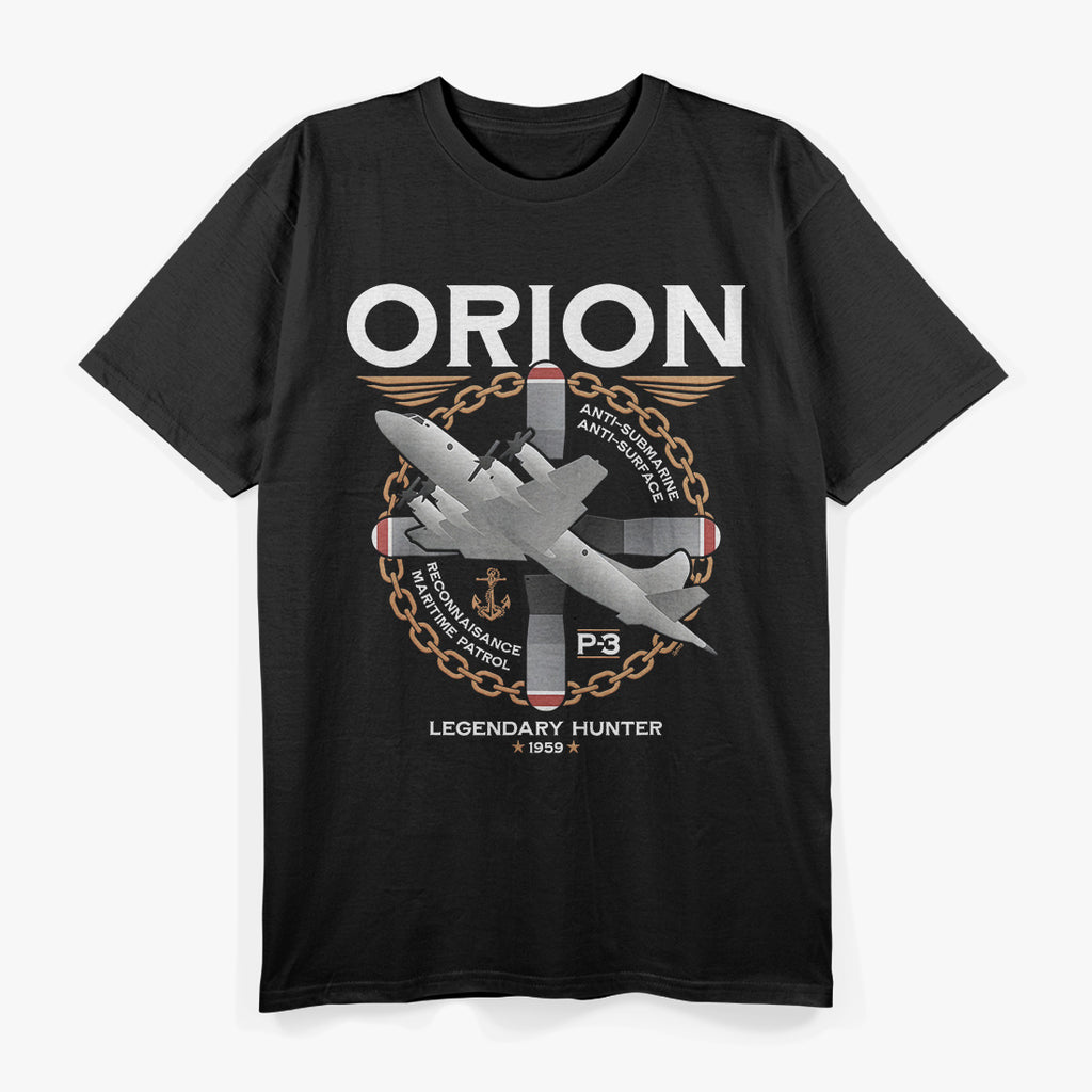 P-3 Orion Anti-Submarine Warfare Naval Patrol Aircraft T-Shirt
