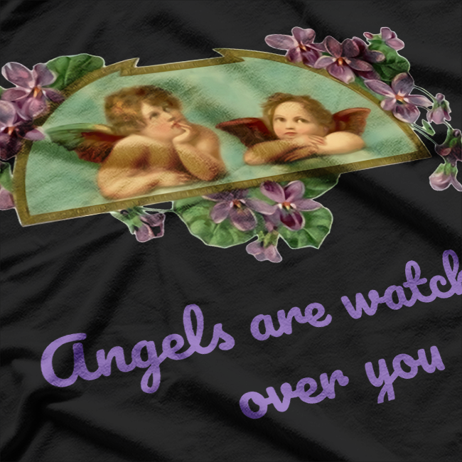 Heavenly Angels Watching Over You - Christian Religious Shirt