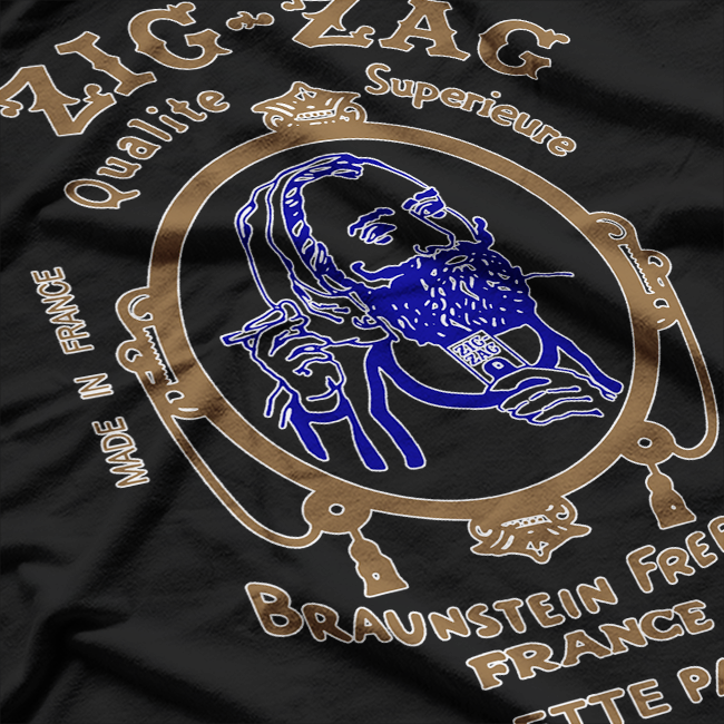 Gold Smoking Rolling Paper - Iconic Retro T-Shirt