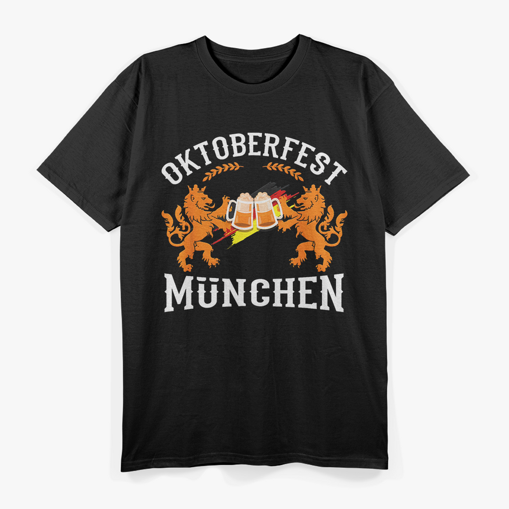 Oktoberfest München - Germany German Flag Beer Drinking T-Shirt