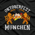 Oktoberfest München - Germany German Flag Beer Drinking T-Shirt