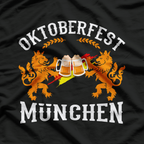 Oktoberfest München - Germany German Flag Beer Drinking T-Shirt