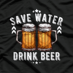 Save Water, Drink More – Funny Bartender T-Shirt