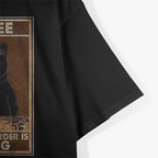 Cat Drinks Coffee - Funny Caffeine Lover T-Shirt