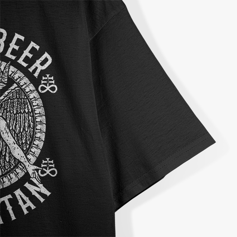 Hail Beer, Hail Satan – Funny Baphomet Drinking T-Shirt