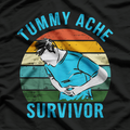 Vintage Survivor Of Epic Tummy Ache Funny Humor T-Shirt