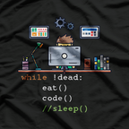 Computer Science Programmer - Eat, Code, Sleep Funny T-Shirt