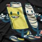 Lighter & Joint - Funny Friends Smoking T-Shirt