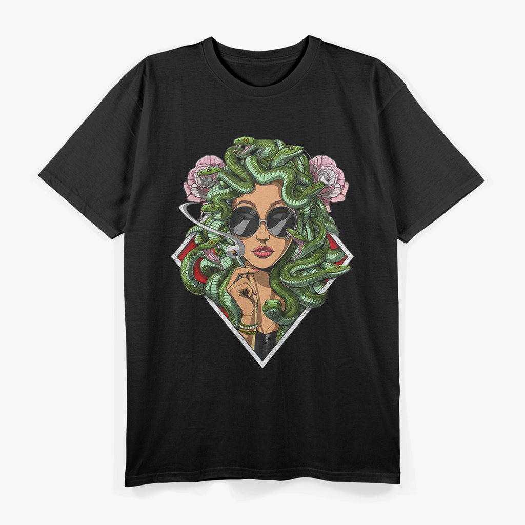 Medusa Smoking - Mythical Twist T-Shirt