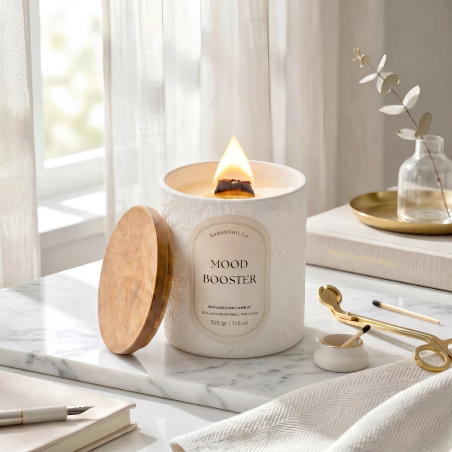 Sabastian.Co SCOLLECTION Mood Booster Candle 325g – Handmade Soy Scented Candle