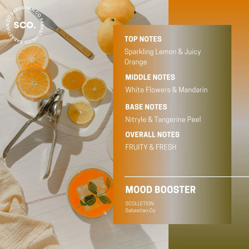 Sabastian.Co SCOLLECTION Mood Booster Candle 325g – Handmade Soy Scented Candle