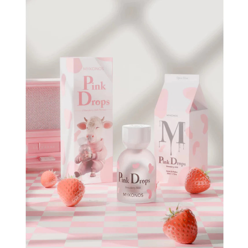 Mykonos Milk Series Pink Drops Extrait de Parfum 50ml Soft Creamy Floral Scent