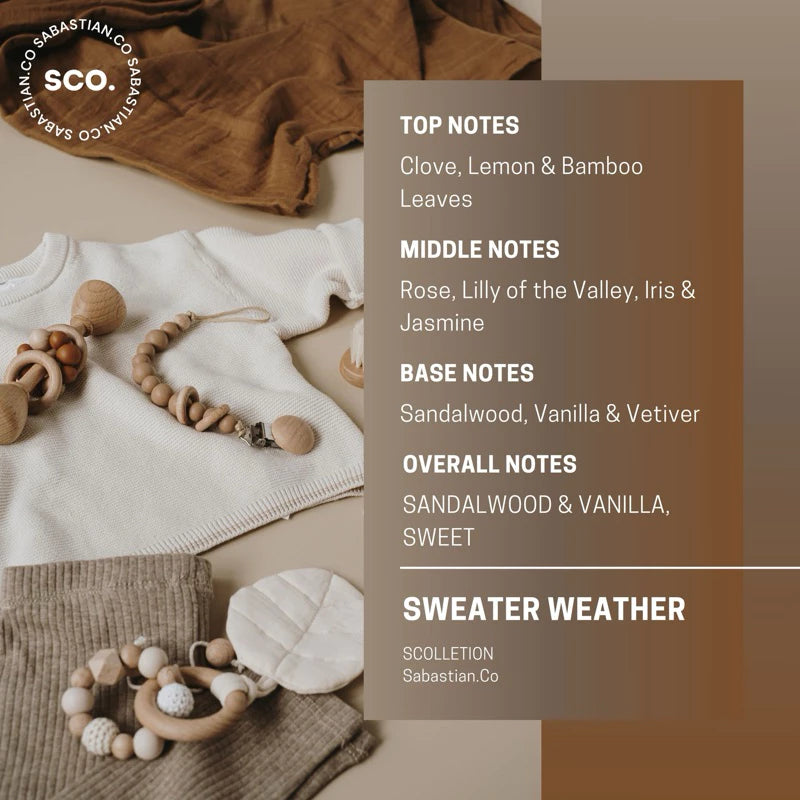 Sabastian.Co SCOLLECTION Sweater Weather Candle 325g – Handmade Soy Scented Candle