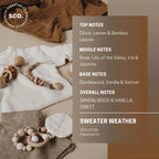 Sabastian.Co SCOLLECTION Sweater Weather Candle 325g – Handmade Soy Scented Candle