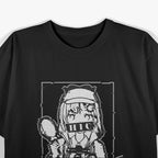 Amelia Watson in a Retro-Glitched Hololive Style T-Shirt