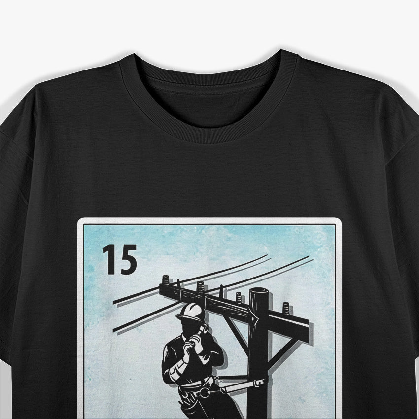 El Liniero: Mexican Lineman Cards T-Shirt