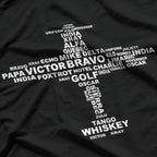 Full Phonetic Alphabet Funny Pilot Aviation Letters T-Shirt