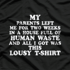 Abandoned Chaos Dark Humor Graphic T-Shirt