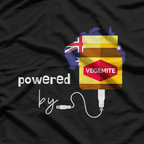 Powered by Aussie Spread Funny Breakfast Lover  T-Shirt