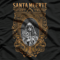 Santa Muerte Inspired Sugar Skull Design T-Shirt