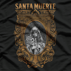 Santa Muerte Inspired Sugar Skull Design T-Shirt