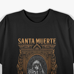 Santa Muerte Inspired Sugar Skull Design T-Shirt