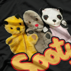 Funny Sooty and Sweep Inspired Puppet Duo Parody Graphic T-Shirt