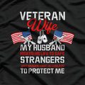 Veteran Wife USA Veterans Day US Army Veteran Mother's Day T-Shirt