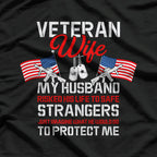 Veteran Wife USA Veterans Day US Army Veteran Mother's Day T-Shirt