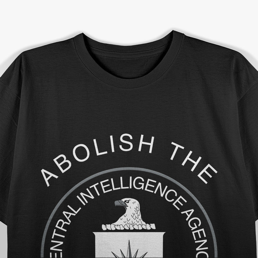 Abolish The CIA USA Political Statement Seal T-Shirt