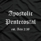 Apostolic Pentecostal: Faith, Fire, & Holiness T-Shirt