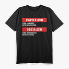 Capitalism vs. Socialism Definition Anti-Socialist Political T-Shirt