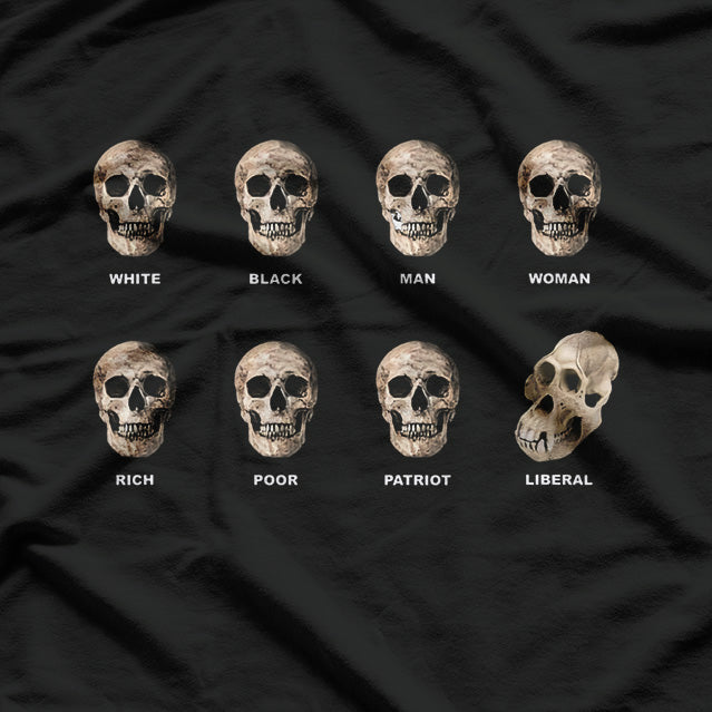 Funny Skull: Anti-Liberal Savage T-Shirt