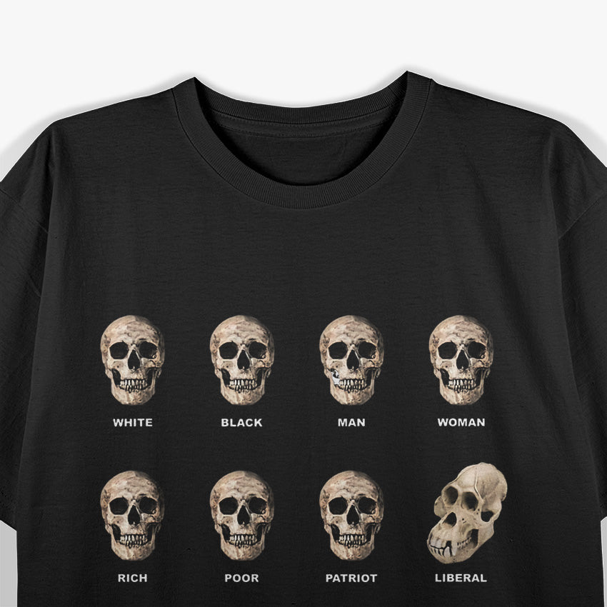 Funny Skull: Anti-Liberal Savage T-Shirt