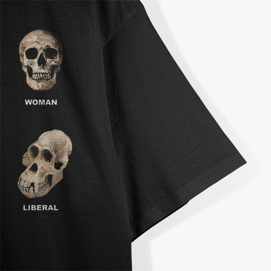 Funny Skull: Anti-Liberal Savage T-Shirt