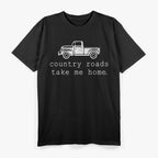 Vintage Country Roads Take Me Home Classic Outdoors Nature T-Shirt