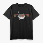 Funny Meatball Weightlifting Humor Design T-Shirt