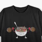 Funny Meatball Weightlifting Humor Design T-Shirt