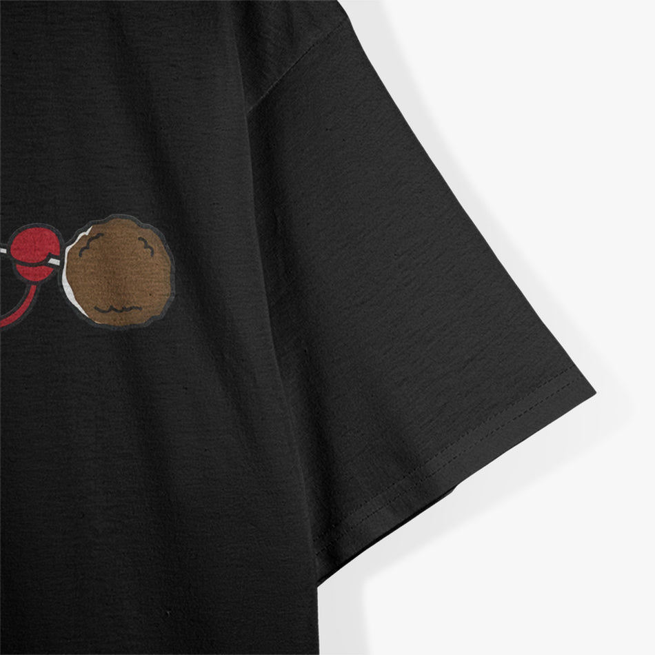 Funny Meatball Weightlifting Humor Design T-Shirt